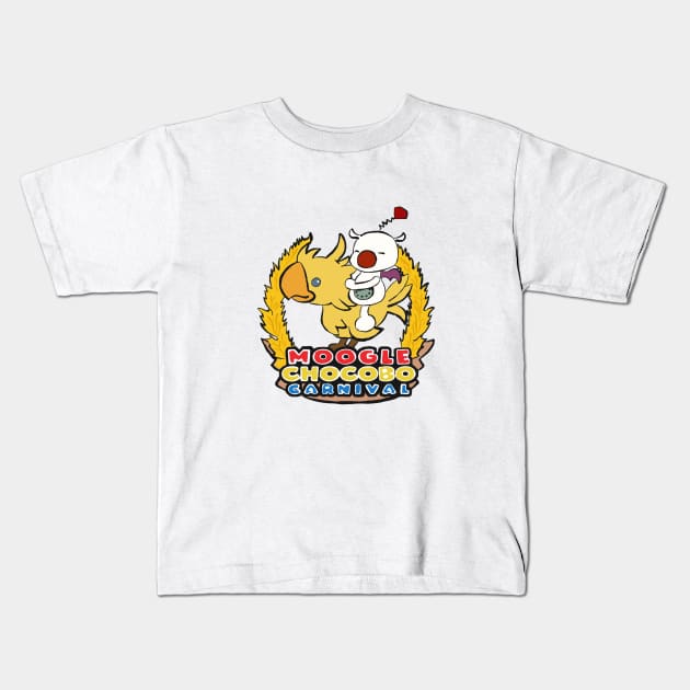 Chocobo Moogle Carnival Kids T-Shirt by LadyTsundere